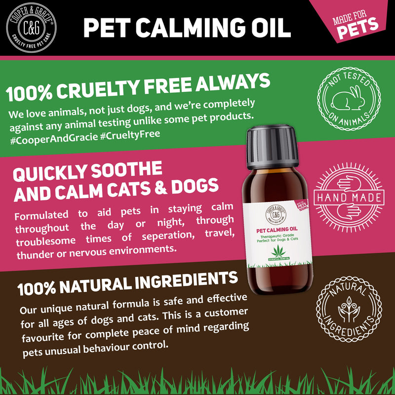 Pet Hemp Calming Oil De-stress body and environment quickly 100ml