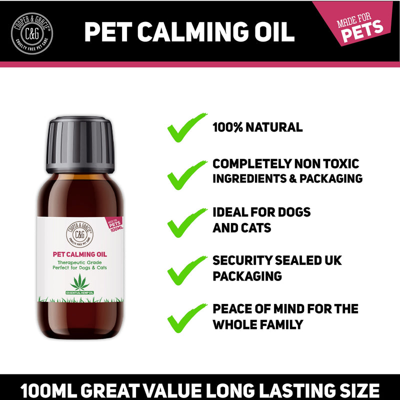 Pet Hemp Calming Oil De-stress body and environment quickly 100ml