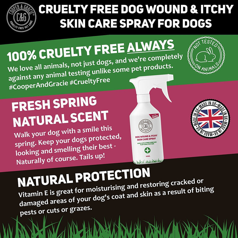 Purple Wound Spray For Dogs Best Organic Natural Disinfectant For Animal Skin Cuts And Wounds 500ml