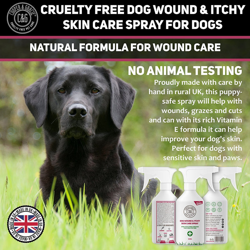 Purple Wound Spray For Dogs Best Organic Natural Disinfectant For Animal Skin Cuts And Wounds 500ml