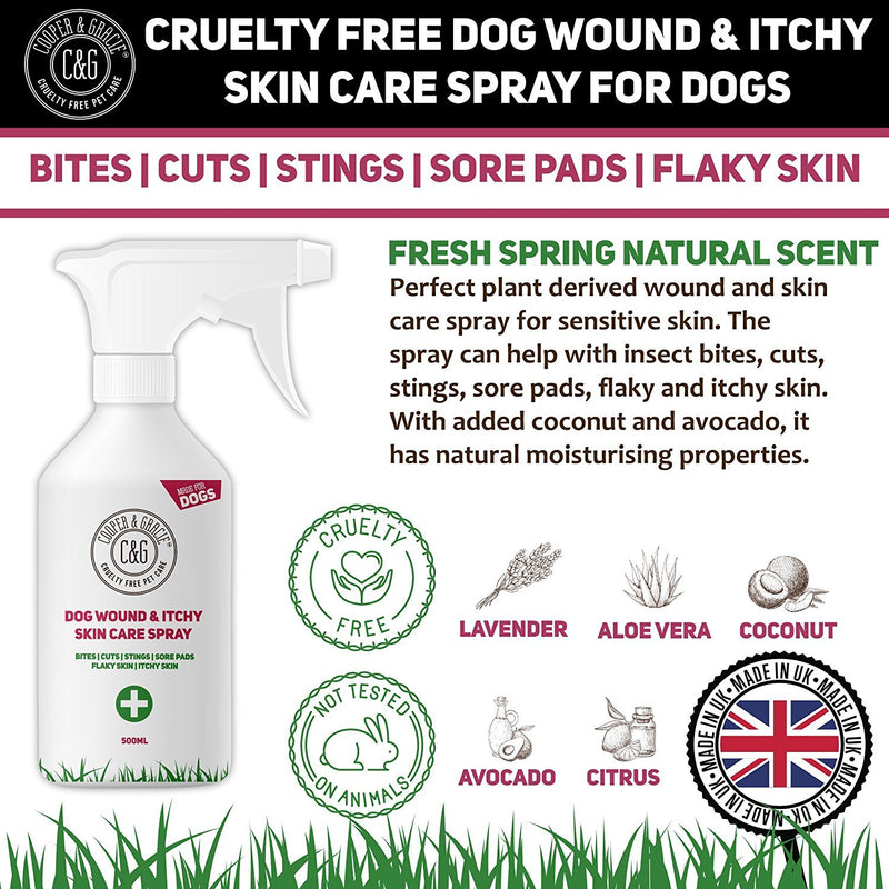 Purple Wound Spray For Dogs Best Organic Natural Disinfectant For Animal Skin Cuts And Wounds 500ml