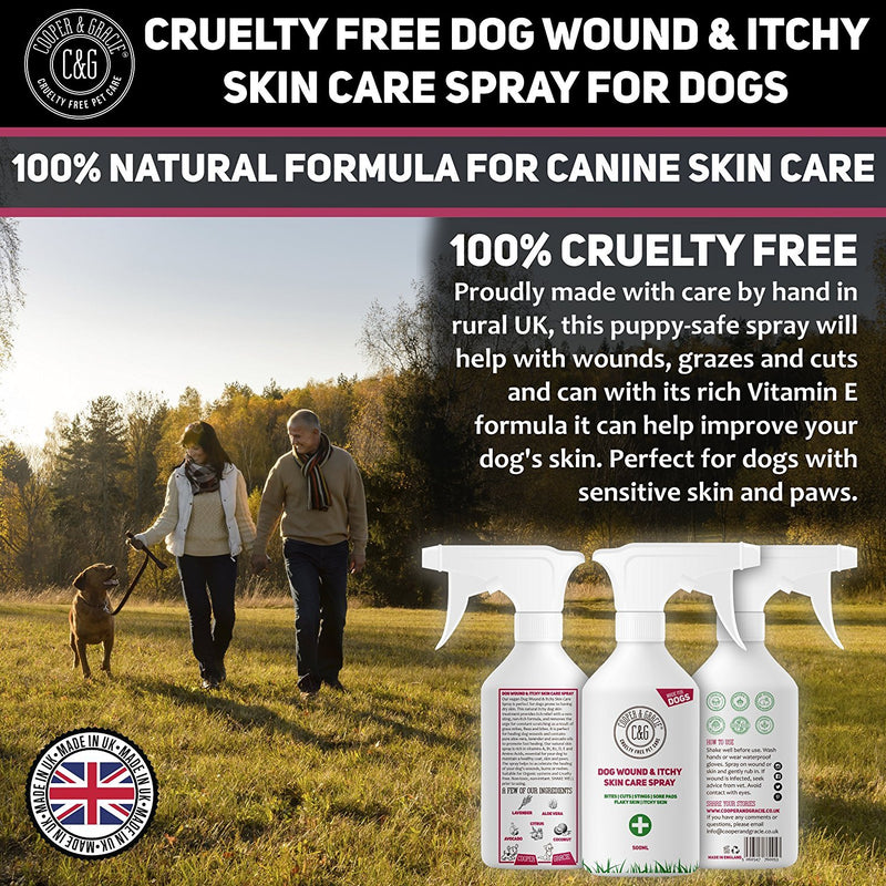 Purple Wound Spray For Dogs Best Organic Natural Disinfectant For Animal Skin Cuts And Wounds 500ml