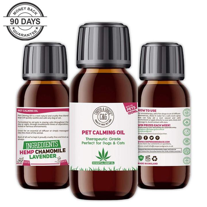 Pet Hemp Calming Oil De-stress body and environment quickly 100ml